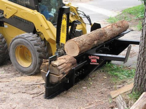 skid steer firewood processor used|skid loader mounted firewood processor.